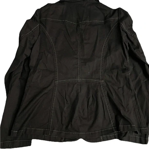 NWT Faded Glory Y2K 2008 Black Women’s Jacket Size LG - Picture 2 of 10